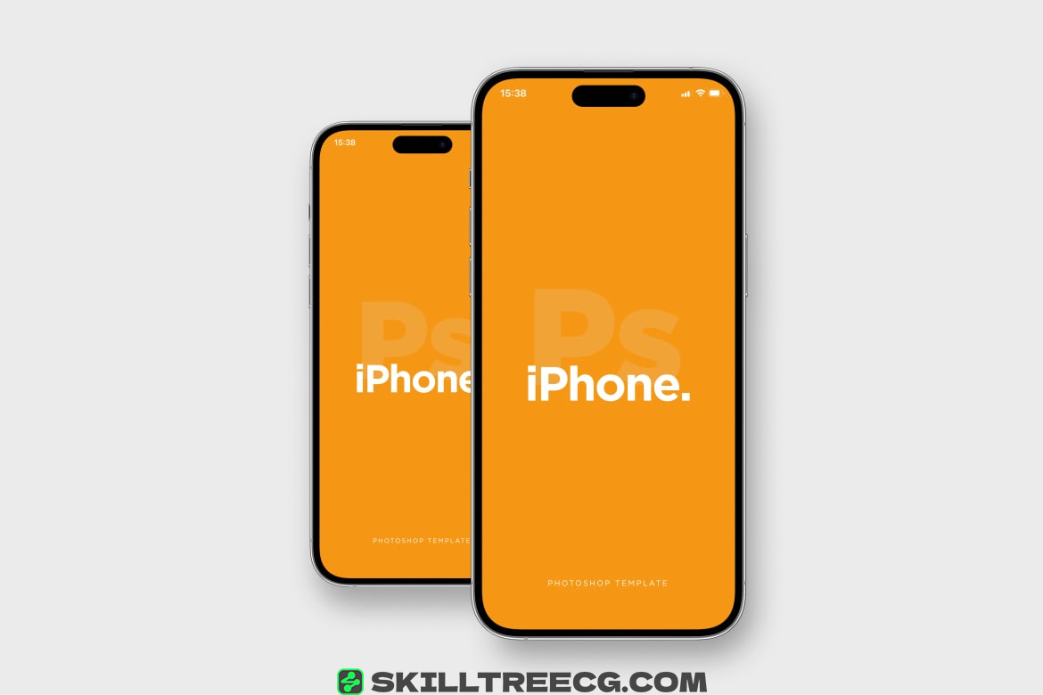 图片[5]-Phone 14 Front View Mockup Pack（206490）-技能树